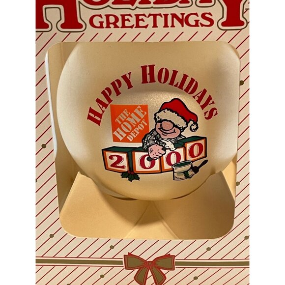 The Home Depot Happy Holidays 2000 Christmas Ornament bulb employee made USA new - Picture 1 of 6